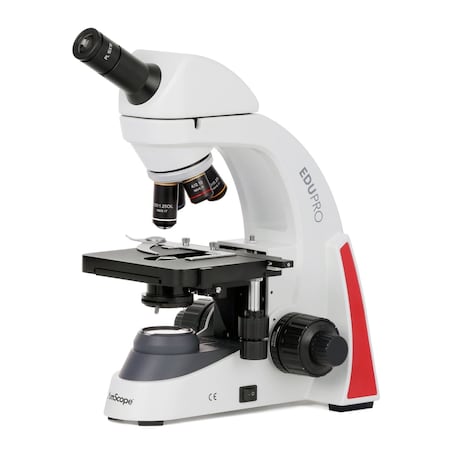 Amscope EduPro EDU550 Monocular Compound Microscope with 2-layer mechanical stage and 3W LED illumination EDU550M
