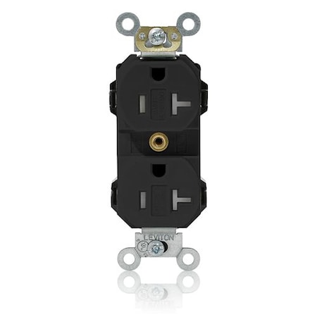 Leviton PlugsandReceptacles, 20A, 125VAC, Blk, Nylon MT563-SE