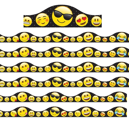 Ashley Productions Magnetic Scallop Border Emotions Icons, 12 Feet Per Pack, 6PK 11409