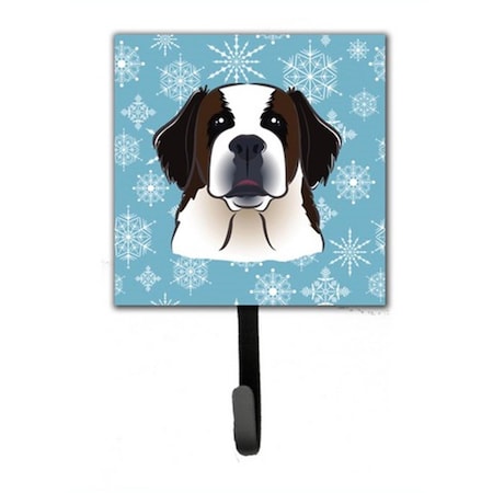 Carolines Treasures Snowflake Saint Bernard Leash and Key Holder BB1680SH4