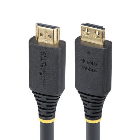 Startech.Com 20FT (6.1M) HIGH SPEED HDMI CABLE WITH GRIPPING CONNECTORS, 4K 60HZ/1440P 144HZ, HDMI2-CABLE-GRIP-20F