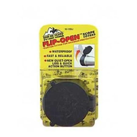 Butler Creek Flip-Open Scope Cover 2.22 in. Objective Size 39 Black 30390