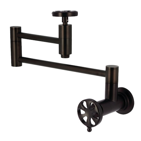 Kingston Brass Wall Mount Pot Filler Faucet, Oil Rubbed Bronze KS8105RX