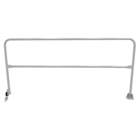 Vestil Steel Dock Safety Swing Gate 8 Ft. Length Silver SSG-8-SL