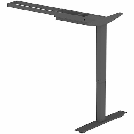 Lorell Sit-Stand 3rd-Leg Base, 275lb Capacity, 45" x 51.6" x 26.4", Black LLR25930