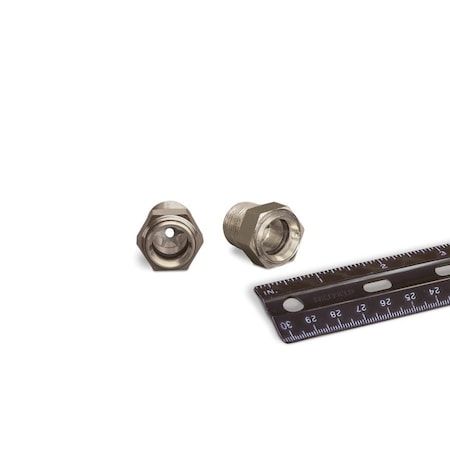 Oil-Rite 303 SS Gasketed Window Sights NPT Thread - 3/8in. NPT, 3/4in., Buna-N, SS B4763-12B