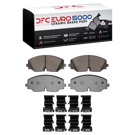 Dfc 5000 Euro Ceramic Disc Brake Pad Set, 1600-2074-01