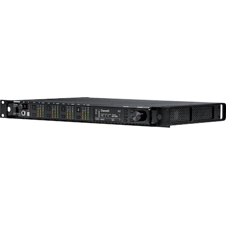 Shure FOUR--CHANNEL RECEIVER. INCLUDES AD4Q, LOCKING POWER AND JUMPER CABLES, BNC BULK AD4QUS=-A