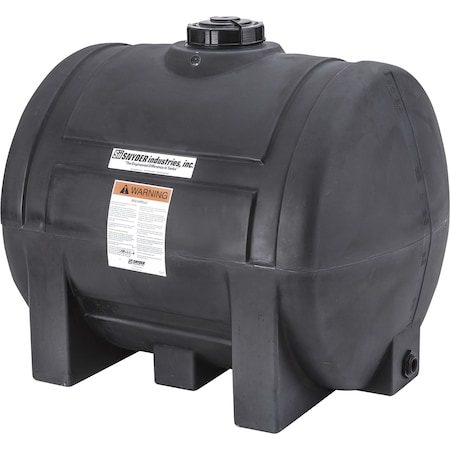 Snyder Industries 230 Gallon Plastic Horizontal Leg Tank - Black 1280000C94803