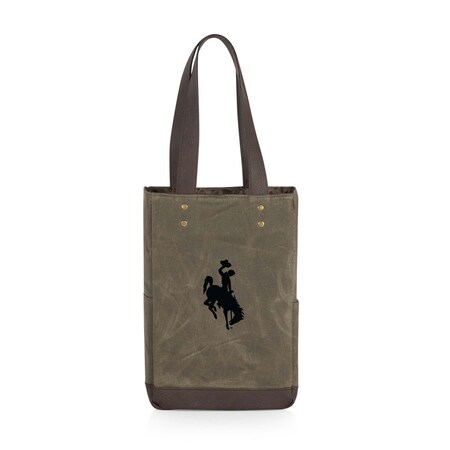 Picnic Time Family Of Brands NCAA Wyoming Cowboys 2 Bottle Insulated Wine Bag 536-02-140-694-0