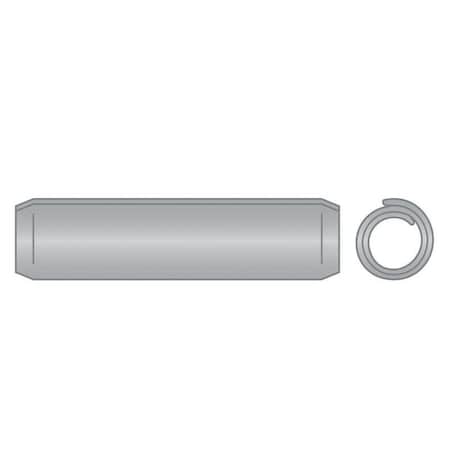 Huyett Coiled Spring Pin, Light Duty, Passivated 302/304 Stainless Steel, 6 mm Dia x 40 mm Length SPCM3P-060-040L