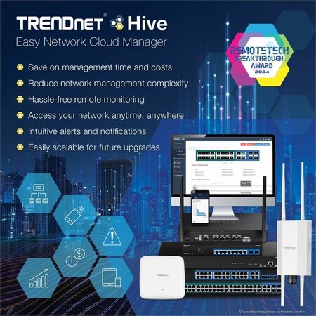 Trendnet 10-Port Gigabit Web Smart PoE+ Switch TPE-1021WS