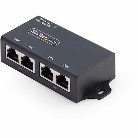 Startech.Com 2-PORT POE+ INJECTOR, 10M/100M/1000M/1G ETHERNET, POE/POE+ (802.3AF/802.3AT), 30 AF221C-POE-INJECTOR