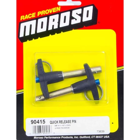 Moroso 90415 0.38 x 1.5 in. Quick Release Pins, 2PK MOR90415