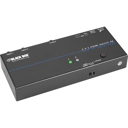 Black Box BLACK BOX, Audio/Video Switchbox VSW-HDMI2X1-4K