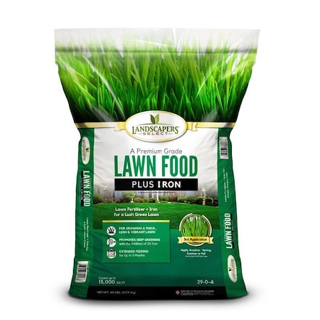 Landscapers Select Lawn Fertilizer Plus Iron - 15,000 Sq Ft Coverage 7615404
