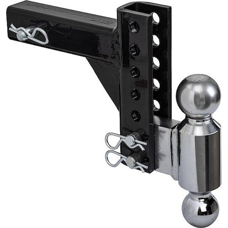 Buyers Products Dual Ball Hitch, 11 in L, Steel 1802600