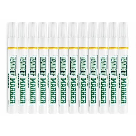 Hyw Products Oil-based Xylene-Free Yellow Permanent Paint Markers 12-Pack, 12PK 91000003-XF