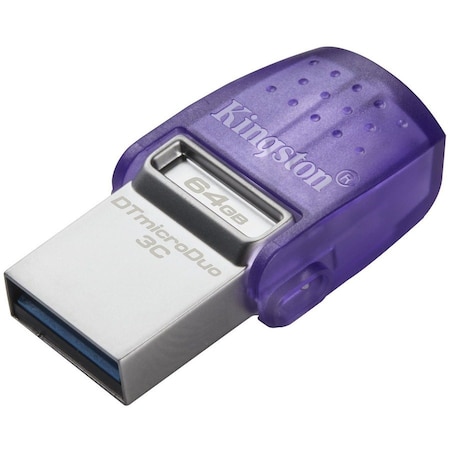 Kingston 64GB DATATRAVELER MICRODUO 3C 200MB/S DUAL USB-A + USB-C DTDUO3CG3/64GB