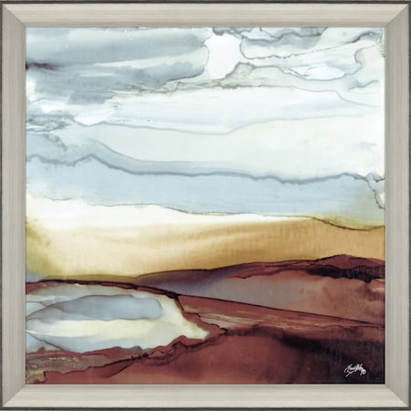 Homeroots New Sky Square Silver Framed Print Wall Art 526393