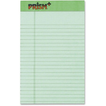 Tops Tops 63090 Prism Plus Colored Jr. Legal Pads  5 x 8  Green  50-Sheet Pads  12 Pack 63090