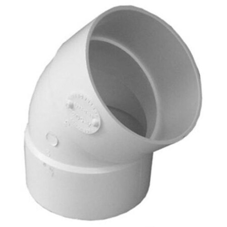 Oldcastle Infrastructure PVC SEWER ELBOW 1/8 BEND HXH 45D 3IN V-503