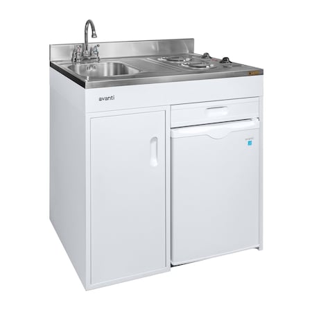Avanti 36 in. Compact Kitchen, White CK3616