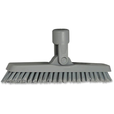 Unger 1 3/8 in W Swivel Corner Brush Head, Stiff, 56 in L Handle, 8 5/8 in L Brush, Gray, Not Applicable CB20G