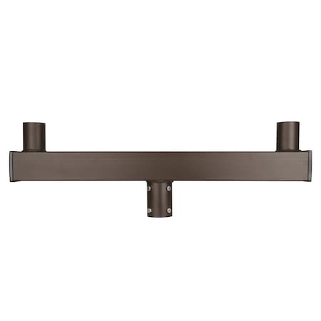 J&H Led 32 in. 180-Deg Double Low Prof Bullhorn Mounting Bracket Tenon Adapter JH-1LPB2-54C