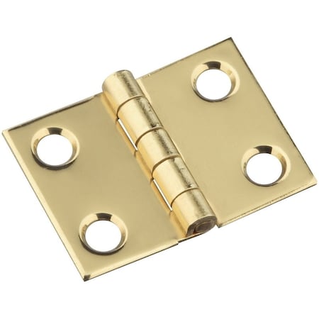 National Hardware Decorative Broad Hinge, 3/4 in H Door Leaf, 0.02 in Thick Door Leaf, Brass, Solid Brass, 2 lb, 4PK N211-326