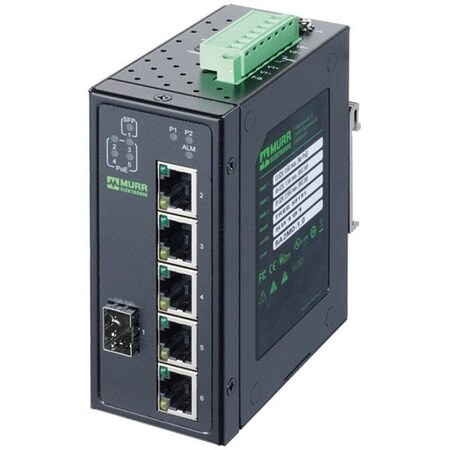 Murrelektronik Ethernet Switch, IP20,1000 mbps 58191