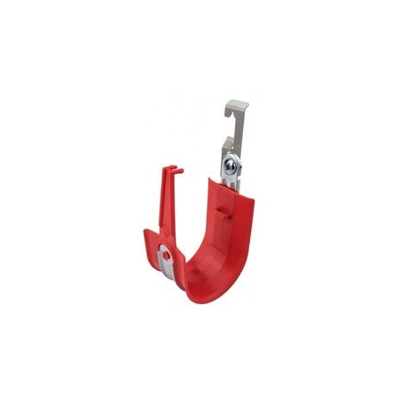Cable Wholesale 4 inch High Performance J Hook, Batwing Clip, Red, 25PK 92J1-27104