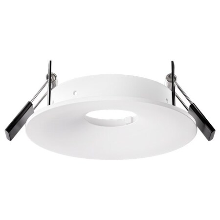 Elco Lighting Pex 4in Canless Round Directional Gimbal, Black/White Ring EKCL4172W