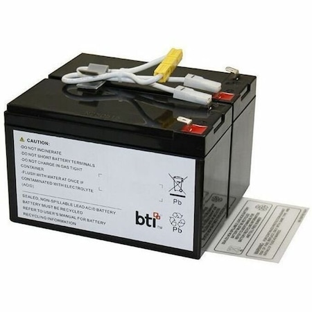 Battery Technology BTI 12V 2-CELL LEAD ACID UPS BATTERY FOR APC SU450, SU450I, SU450I RBC5-SLA5-TAA