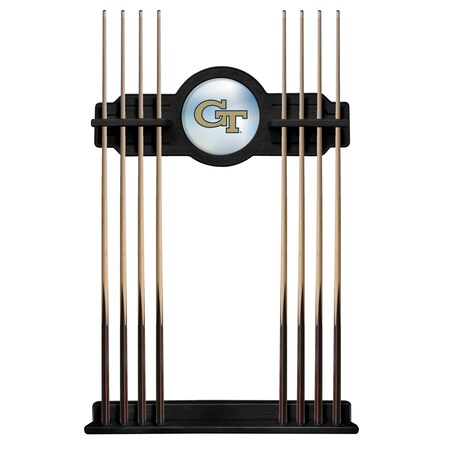 Holland Bar Stool Co Georgia Tech Cue Rack in Black Finish CueBKGATech