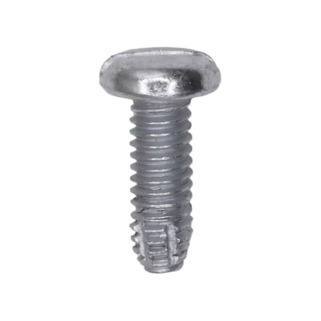 Auveco 8-32 x 1/2in Slotted Pan Head Type F Zinc Thread Cutting Screw, 100PK 5292