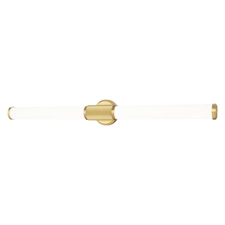 Z-Lite Solange 1 Light Vanity, Modern Gold/Opal White, 40.5 In W x 4.75 In H 1021-40W-MGLD-LED