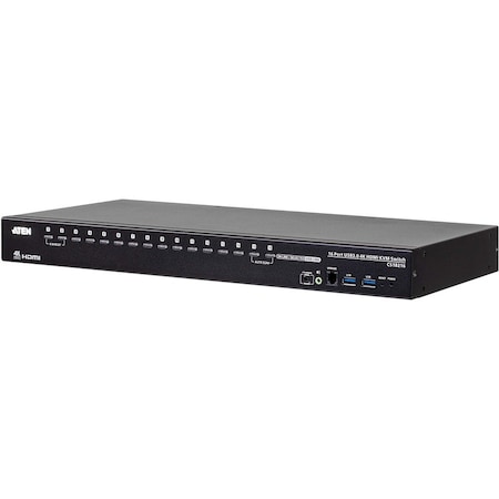 Aten CS18216 16-Port USB 3.0 4K HDMI KVM Switch with Rack Mounting Kit CS18216