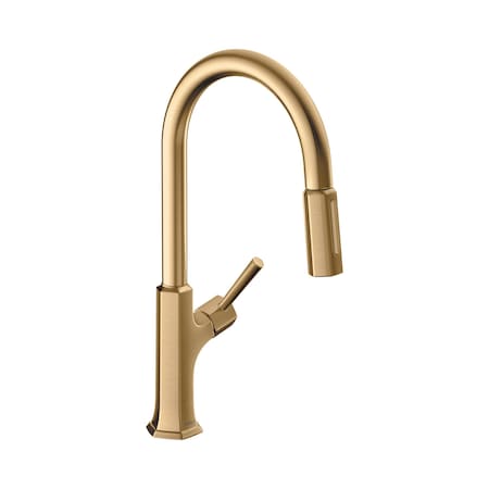 Hansgrohe Locarno HighArc Kitchen Faucet, 2-Spray Pull-Down, 1.75 GPM in Brushed Bronze 04852140