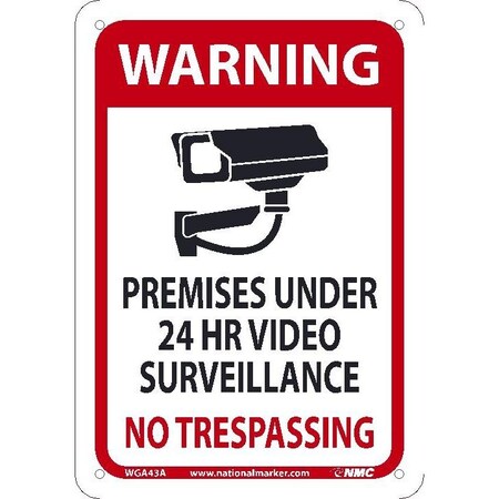 Nmc Warning 24 Hour Video Sign, WGA43A WGA43A