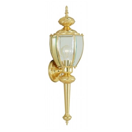 Lighting Business 1 Light Outdoor Wall Lantern in Polished Brass LI92761
