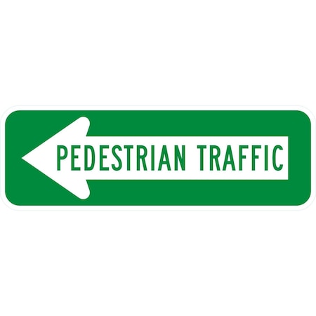 Lyle < Pedestrian Traffic, 24x8, Non-Reflective, White G-14536-NA_24x8