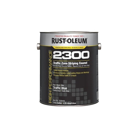 Rust-Oleum 1 Gal High Performance 2300 System Traffic Zone Striping Paint Flat Blue, 2PK 000002326402