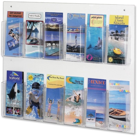 Safco Literature Display, 12 Pamphlet 5671CL