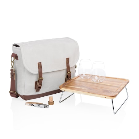 Picnic Time Family Of Brands Adventure Wine Tote, Off-White 505-05-187-000-0