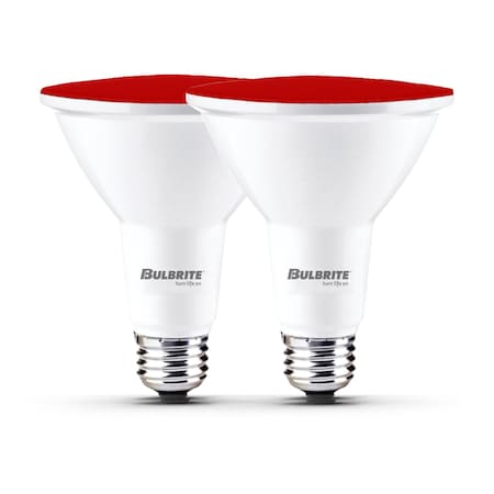 Bulbrite 90-W Equivalent, Red Color PAR38 Weatherproof Outdoor E26 Medium Base Flood LED Light Bulb COLOR 861906