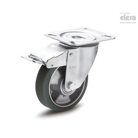 Elesa 451615-ESD Castors steel bracket ESD Mould-on polyurethane coating plate bracket 451615-ESD