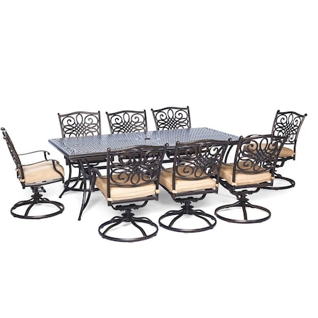 Hanover Traditions 9-Piece Dining Set TRADDN9PCSW-8