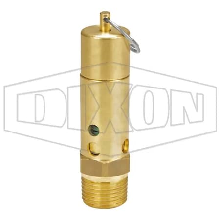 Dixon Heavy-Duty/High-Capacity Safety Pop-Off Valve, 1/2 in, MNPT, 200 psi, 391 SCFM SV200HD