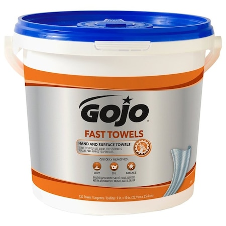 Gojo Fast Towel, 10 in L, 9 in W 6298-04
